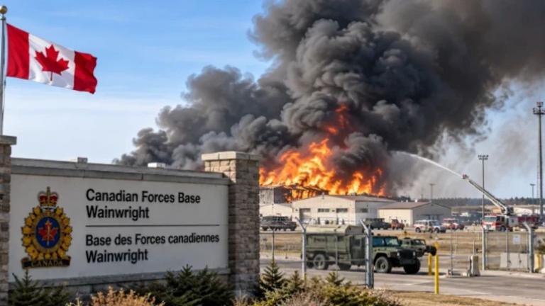 MILITARY BASE FIRE CANADA