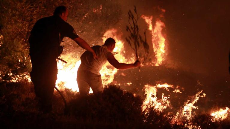 Σε εξέλιξη παραμένει για δεύτερη νύχτα η πυρκαγιά στην Σελάκανο
