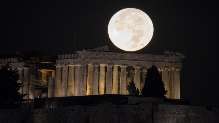 Πανσέληνος 14ης Νοεμβρίου-Η μεγαλύτερη Σελήνη στην Ακρόπολη