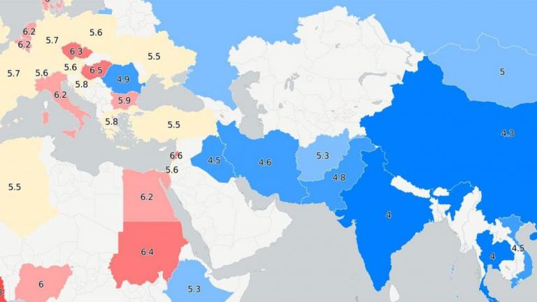 Ο παγκόσμιος χάρτης με τους πιο...προικισμένους