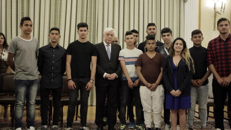 Με ομάδα παιδιών Ρομά συναντήθηκε ο Πρόεδρος της Δημοκρατίας 