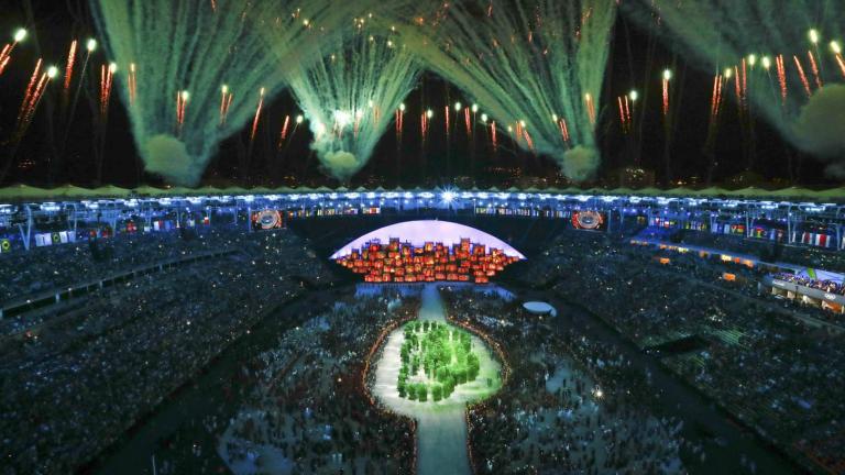 Ολυμπιακοί Αγώνες Ρίο 2016: Λιτή αλλά αξιοπρεπής η τελετή έναρξης (ΦΩΤΟ+BINTEO)