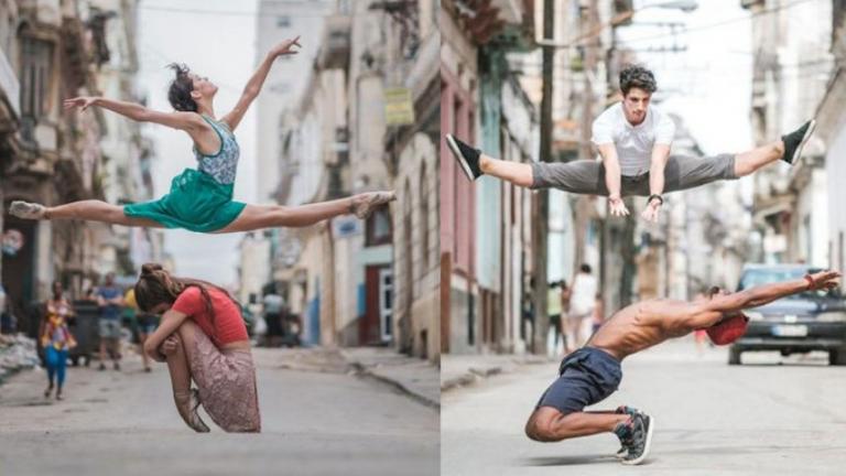  Χορευτές μπαλέτου ''προπονούνται'' στους δρόμους της Κούβας (ΦΩΤΟ)