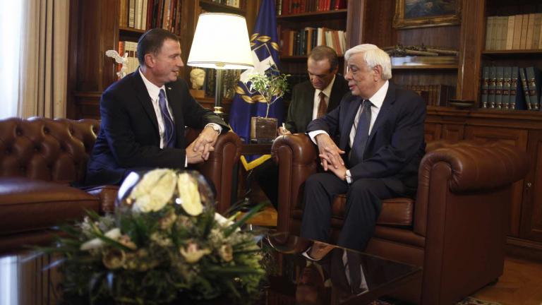 Τον Πρόεδρο της Βουλής του Ισραήλ υποδέχτηκε στο Προεδρικό Μέγαρο ο Προκόπης Παυλόπουλος