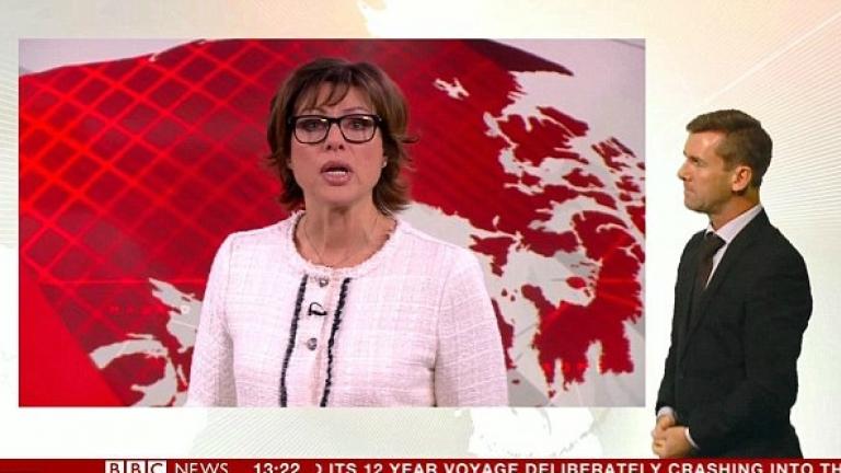 Η παρουσιάστρια του BBC κλαίει στο ρεπορτάζ με το μωρό από τη Συρία 