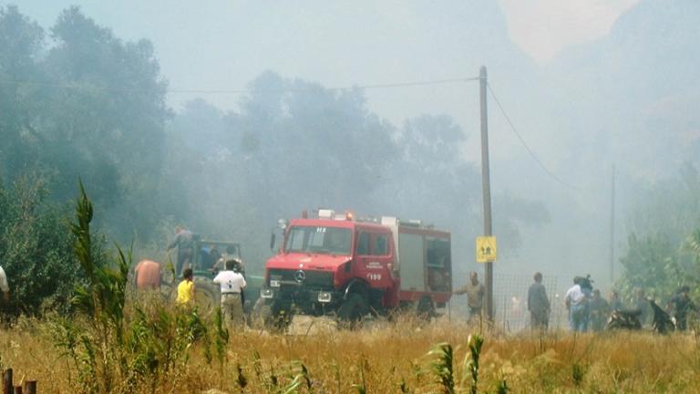 Πυρκαγιά σε δάσος στο Απεσωκάρι Γόρτυνας στο Ηράκλειο 