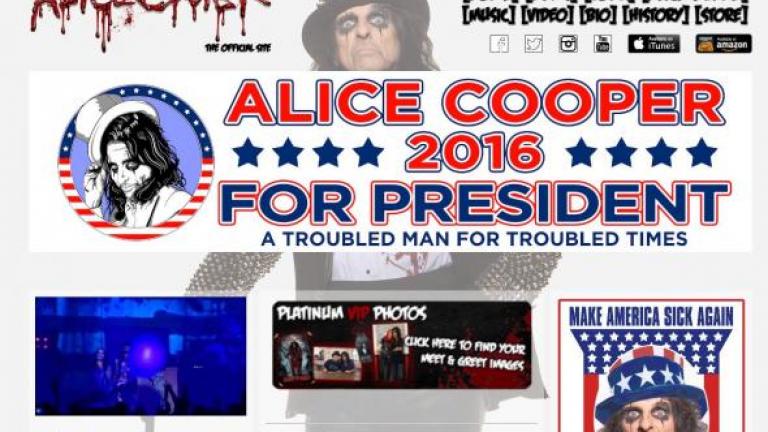 Υποψήφιος Πρόεδρος των ΗΠΑ ο Alice Cooper!