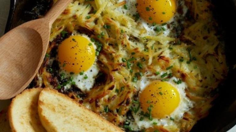 Τι θα φάμε σήμερα; - Αυγά “μάτια” σε κρούστα πατάτας!!!
