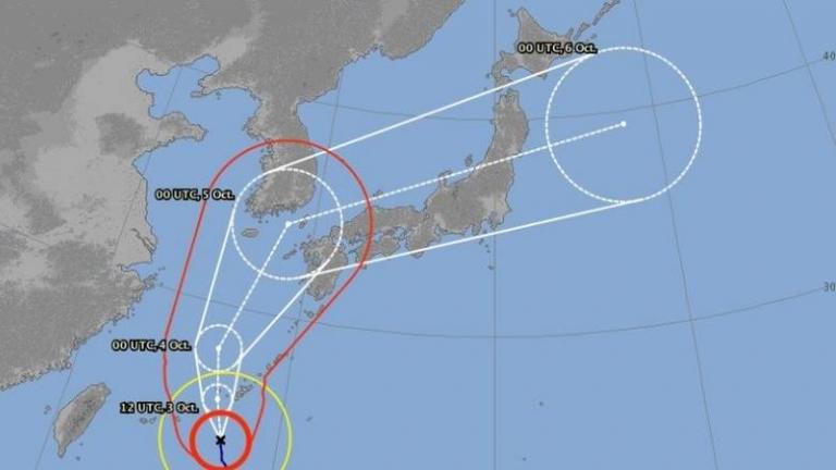  Ο τυφώνας Τσάμπα απειλεί την Οκινάουα