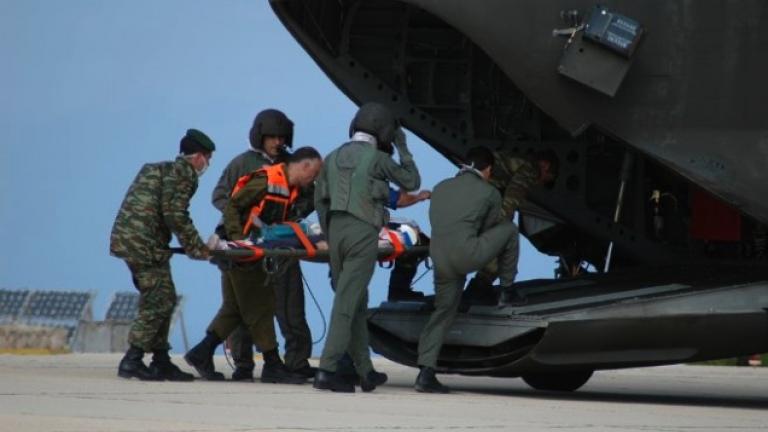 Βαριά τραυματίας μεταφέρθηκε με ελικόπτερο της πολεμικής αεροπορίας