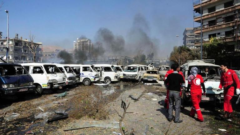 Συρία: Τουλάχιστον 25 νεκροί από την επίθεση βομβιστή αυτοκτονίας στο δικαστικό μέγαρο της Δαμασκού