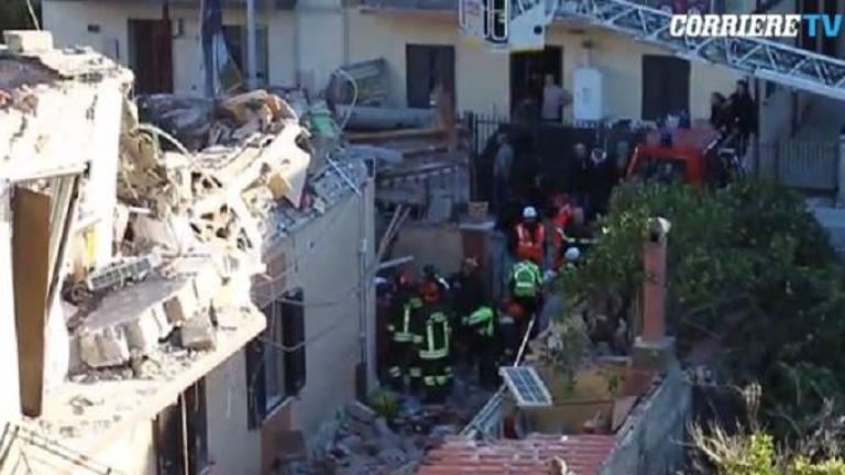 Ιταλία: Αγνούνται δύο γυναίκες στα συντρίμμια κτιρίου ύστερα από διαρροή και έκρηξη φυσικού αερίου (ΒΙΝΤΕΟ)