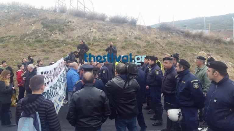 Θεσσαλονίκη: Ένταση στον Σταθμού Μεταφόρτωσης Απορριμμάτων Ευκαρπίας, λίγο πριν από τα εγκαίνια
