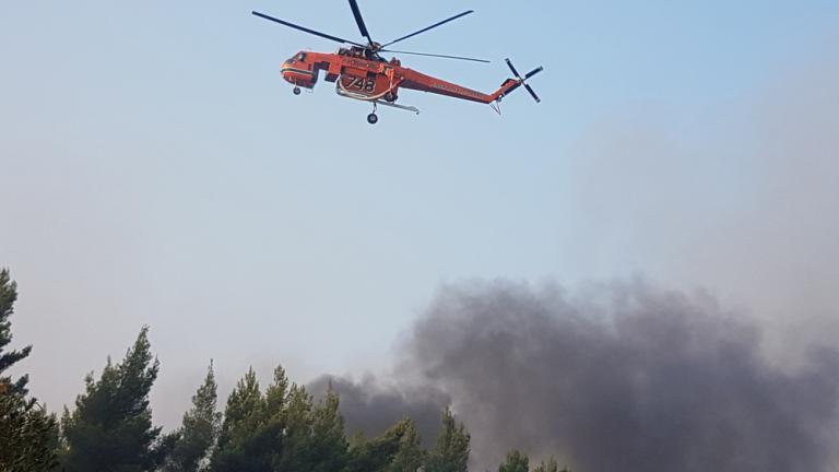 Εκτός ελέγχου βρίσκεται η μεγάλη πυρκαγιά στη Βόρεια Εύβοια