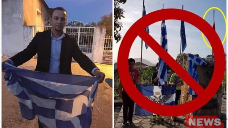 Αλβανική πρόκληση! Έκαψαν ελληνική σημαία και βεβήλωσαν μνημείο (ΒΙΝΤΕΟ)