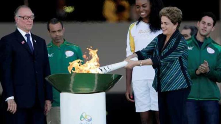 Στην Πρωτεύουσα της Βραζιλίας έφτασε η Ολυμπιακή Φλόγα