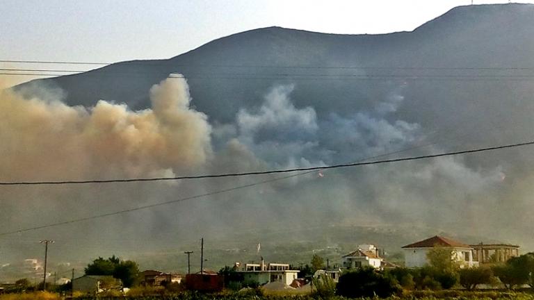 Αλβανία: Συνεχίζονται οι προσπάθειες κατάσβεσης της πυρκαγιάς στην περιοχή του Δήμου Φοινίκης