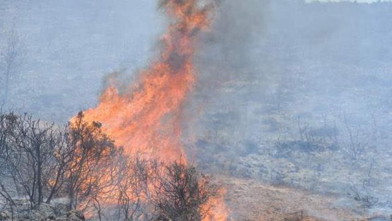 Μικρή αναζωπύρωση στα Κύθηρα κοντά στην περιοχή της Μονής Μυρτιδίων