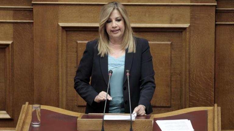 Φ. Γεννηματά: Περιμένουμε τις εξηγήσεις του κ. Πρωθυπουργού, γιατί δεν παίχτηκε ισχυρά του ευρωπαϊκό "χαρτί"