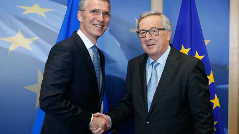 Tην αναβάθμιση των σχέσεων μεταξύ ΝΑΤΟ και ΕΕ, ανακοίνωσαν οι επικεφαλής των δύο θεσμών 