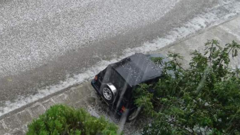 Καταιγίδες και χαλάζι στην Αττική 