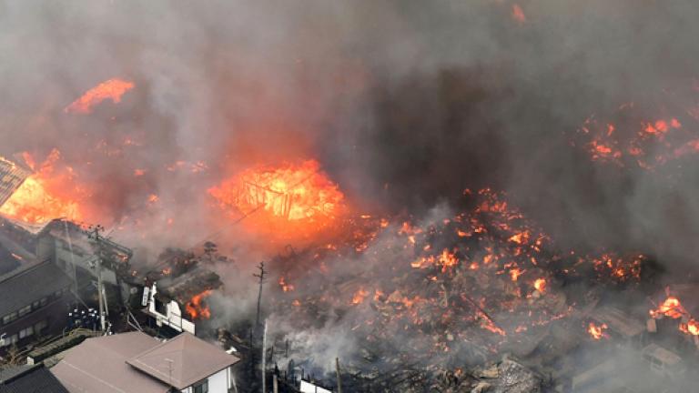Μεγάλη πυρκαγιά στην Ιαπωνία-Στις φλόγες 140 κτίρια
