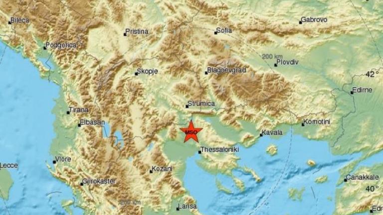 Ισχυρός σεισμός 4,7 R απόψε στις 01:22 κοντά στο Κιλκίς 