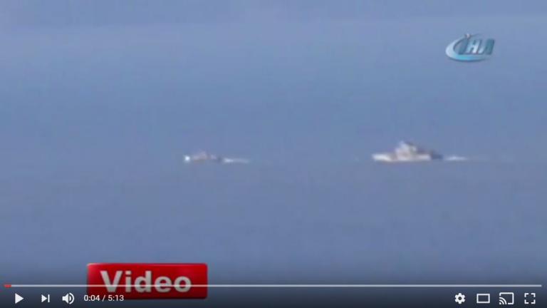 Νέα ένταση στα Ίμια: Τρίωρο κυνηγητό πολεμικών πλοίων (βίντεο)