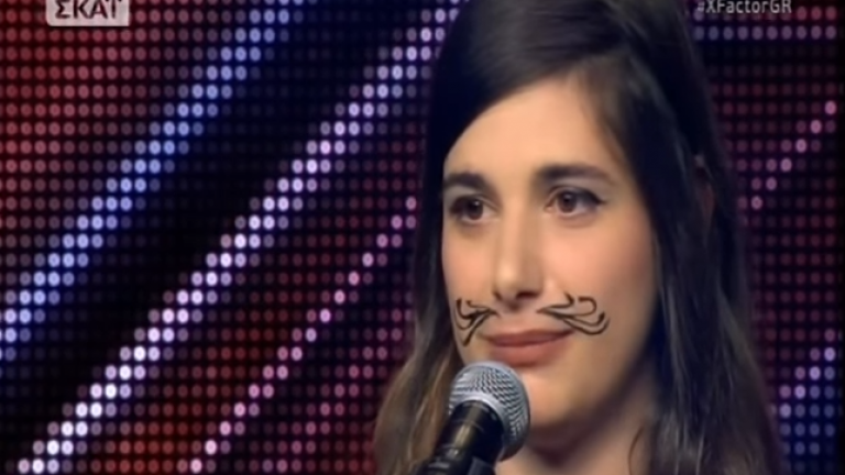 Η Κύπρια με το μουστάκι που εντυπωσίασε τους κριτές του «X-Factor» (ΒΙΝΤΕΟ)