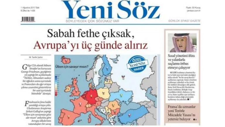 Έρευνα: Η Τουρκία μπορεί να κατακτήσει την Ευρώπη μέσα σε τρεις ημέρες