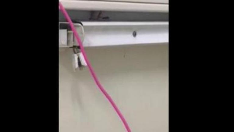 Βίντεο στο οποίο φαίνονται κατσαρίδες μέσα σε θαλάμους νοσηλείας έδωσε στη δημοσιότητα η ΠΟΕΔΗΝ για να αποδείξει την κατάσταση που επικρατεί στην Υγεία