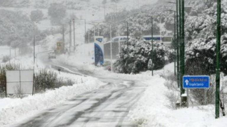 Χιονοπτώσεις στα ορεινά και τα ημιορεινά της Κρήτης