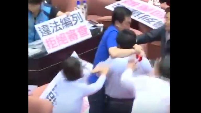 Σκηνές απείρου κάλλους διαδραματίστηκαν μέσα στην αίθουσα του κοινοβουλίου στην Ταϊβάν (ΒΙΝΤΕΟ)