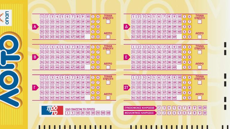 Κλήρωση ΛΟΤΤΟ του Σαββάτου 27/05: Μοιράζει τουλάχιστον 500.000 ευρώ!