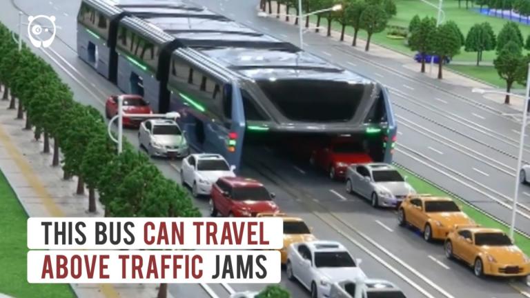 Κίνα: Λεωφορείο κινείται πάνω από τα αυτοκίνητα (ΒΙΝΤΕΟ)