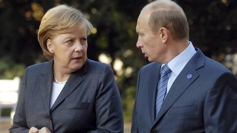 Τηλεφωνική επικοινωνία με τον Ρώσο πρόεδρο Βλαντίμιρ Πούτιν είχε η Γερμανίδα καγκελάριος Άγκελα Μέρκελ