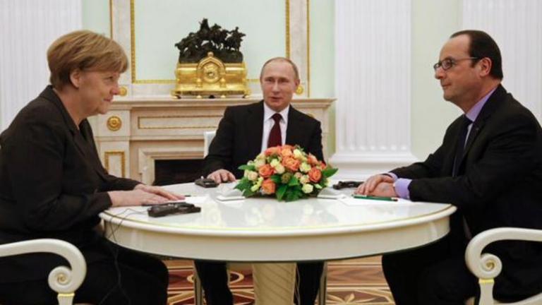 Τηλεφωνική συνομιλία Πούτιν – Μέρκελ - Ολάντ - Ποροσένκο για την κρίση στην Ουκρανία