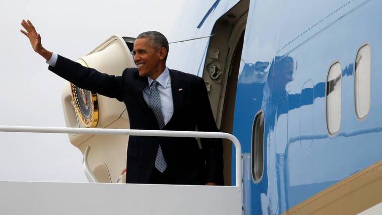 Μία γλυκιά έκπληξη περίμενε τον Πρόεδρο των ΗΠΑ Μπαράκ Ομπάμα μέσα στο Air Force One