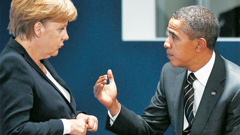 Μίνι σύνοδος κορυφής ΗΠΑ-ΕΕ με Ομπάμα, Μέρκελ, Ολάντ, Μει , Ραχόι και Ρέντσι, σήμερα στο Βερολίνο