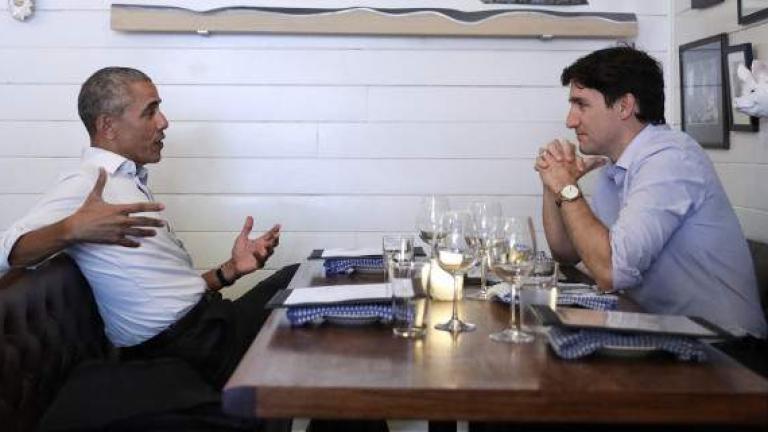 Ομπάμα - Τριντό: Έφαγαν μαζί σε μικρό εστιατόριο - Δείτε την αντίδραση του κόσμου! (ΦΩΤΟ)