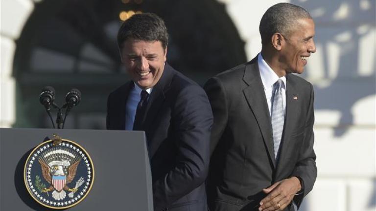 Μήνυμα Ομπάμα σε Ρέντσι: Στενός σύμμαχος της Ιταλίας οι ΗΠΑ