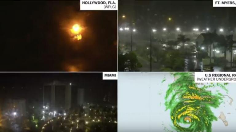 Τυφώνας Ίρμα: Δείτε LIVE το καταστροφικό πέρασμα από τη Φλόριντα (BINTEO)