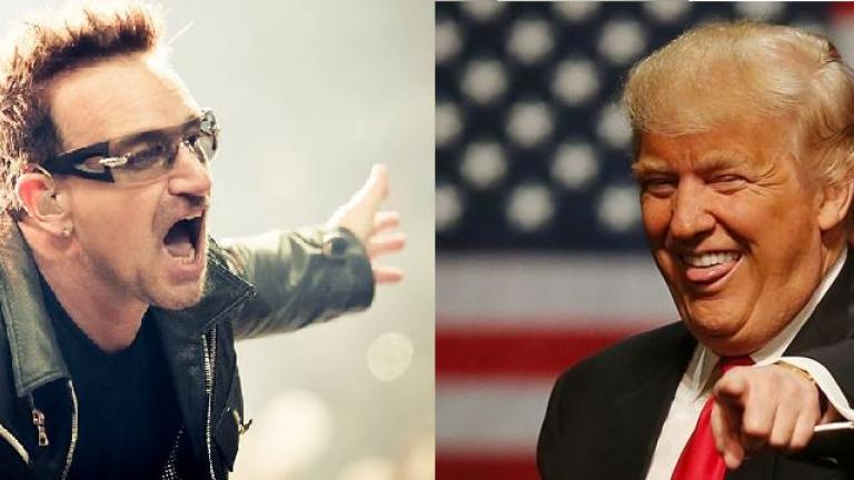 U2 για Τραμπ: Ακούτε υποψήφιε; Απολύεστε! (ΒΙΝΤΕΟ)