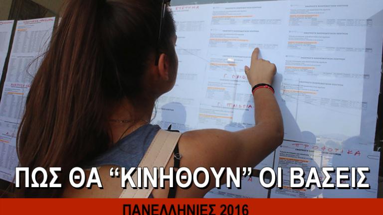 Πανελλήνιες 2016: Βάσεις-Τί δείχνουν οι βαθμοί