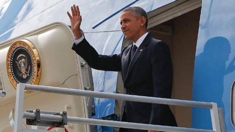 Επίσκεψη Ομπάμα στην Αθήνα: Προσγειώθηκε στις 10:34 το Airforce One-Σε πλήρη εξέλιξη τα μέτρα της ΕΛ.ΑΣ