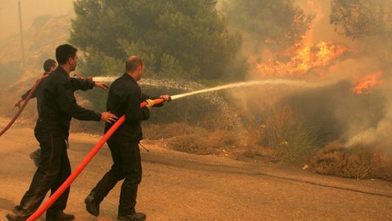 Σε εξέλιξη φωτιά στη Χάλκη Νεμέας 