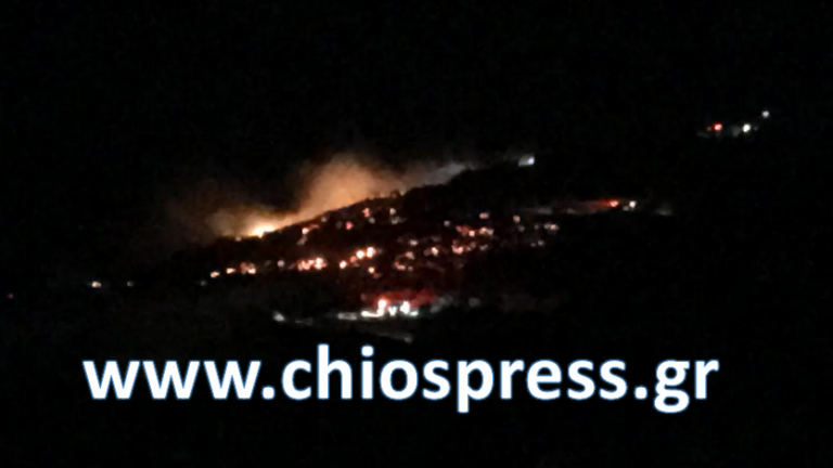 Ξέσπασε πυρκαγιά στην Κεραμεία της Χίου
