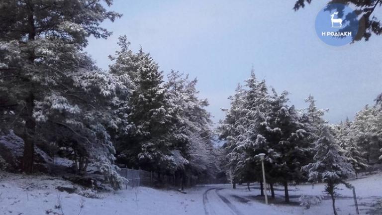 Χιόνια και στη Ρόδο 