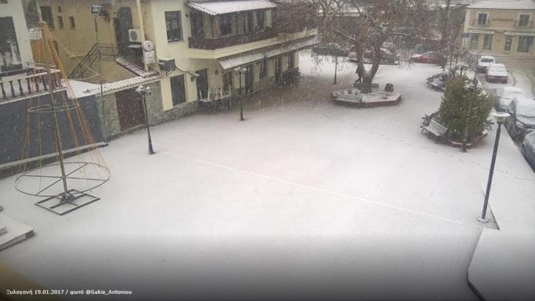 Προβλήματα από τον νέο χιονιά που ενέσκηψε από το πρωί σε Ροδόπη και Ξάνθη