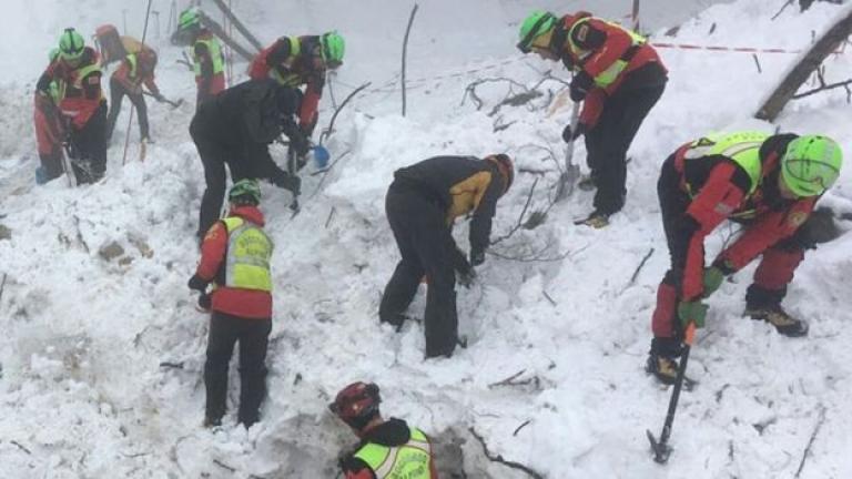 Ιταλία: Τους 21 έχει φθάσει ο αριθμός των νεκρών από τη χιονοστιβάδα στο ξενοδοχείο Rigopiano